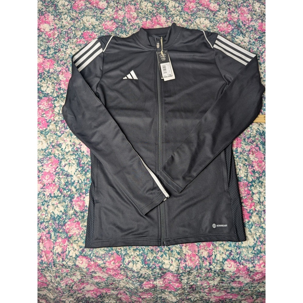 Adidas Men's Tiro 23 Training Track Jacket Soccer Football Black mens tall